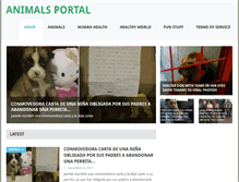 Tablet Screenshot of animalsportal.net